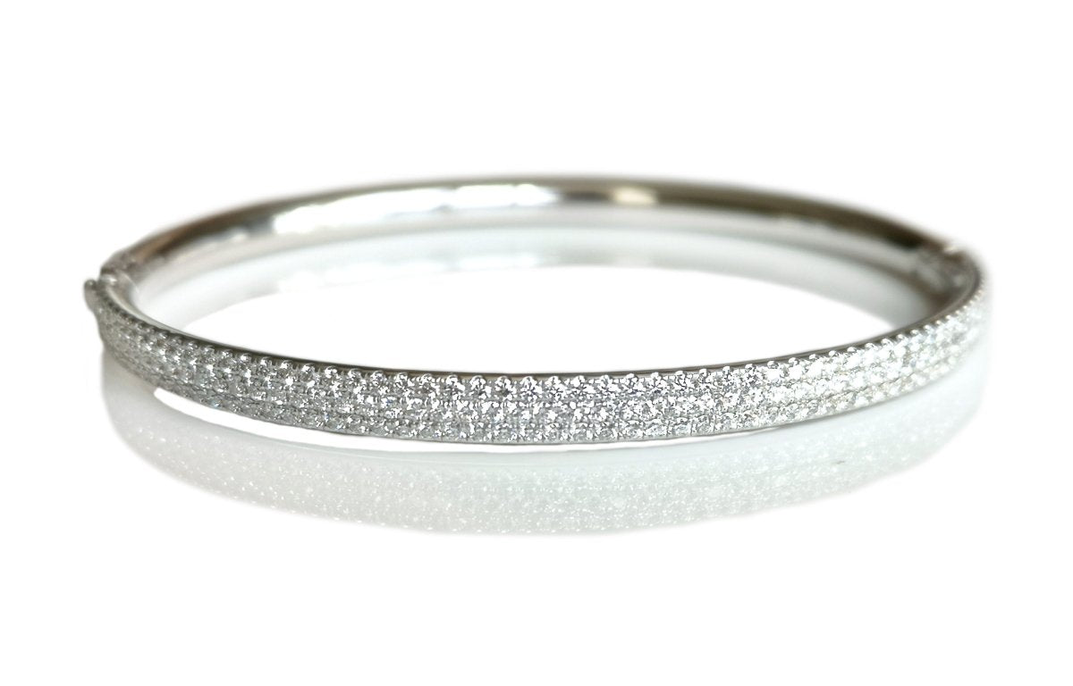 Tiffany & Co. Metro 3 - Row Diamond Bracelet in 18K White Gold, RRP £10,900 - Bloomsbury Manor Ltd