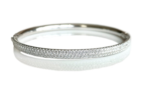 Tiffany & Co. Metro 3 - Row Diamond Bracelet in 18K White Gold, RRP £10,900 - Bloomsbury Manor Ltd