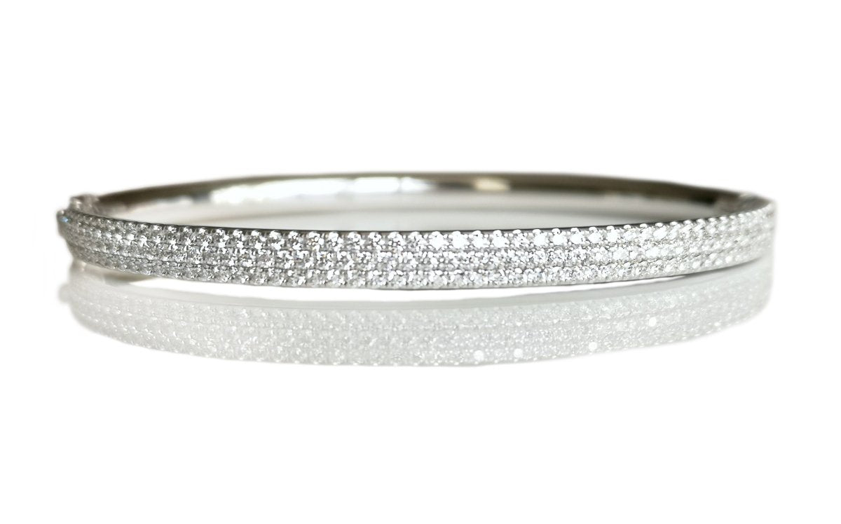 Tiffany & Co. Metro 3 - Row Diamond Bracelet in 18K White Gold, RRP £10,900 - Bloomsbury Manor Ltd