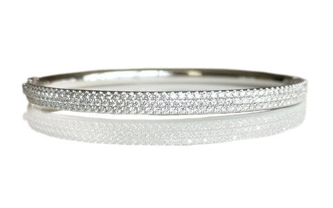 Tiffany & Co. Metro 3 - Row Diamond Bracelet in 18K White Gold, RRP £10,900 - Bloomsbury Manor Ltd