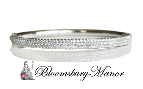 Tiffany & Co. Metro 3 - Row Diamond Bracelet in 18K White Gold, RRP £10,900 - Bloomsbury Manor Ltd