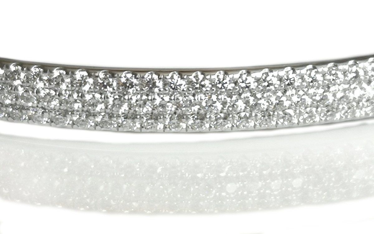 Tiffany & Co. Metro 3 - Row Diamond Bracelet in 18K White Gold, RRP £10,900 - Bloomsbury Manor Ltd