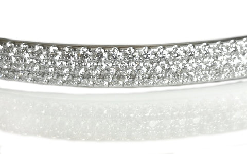 Tiffany & Co. Metro 3 - Row Diamond Bracelet in 18K White Gold, RRP £10,900 - Bloomsbury Manor Ltd