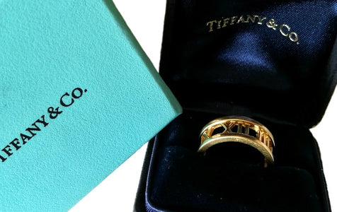 Tiffany & Co. Open Atlas Ring in 18k Yellow Gold - Bloomsbury Manor Ltd