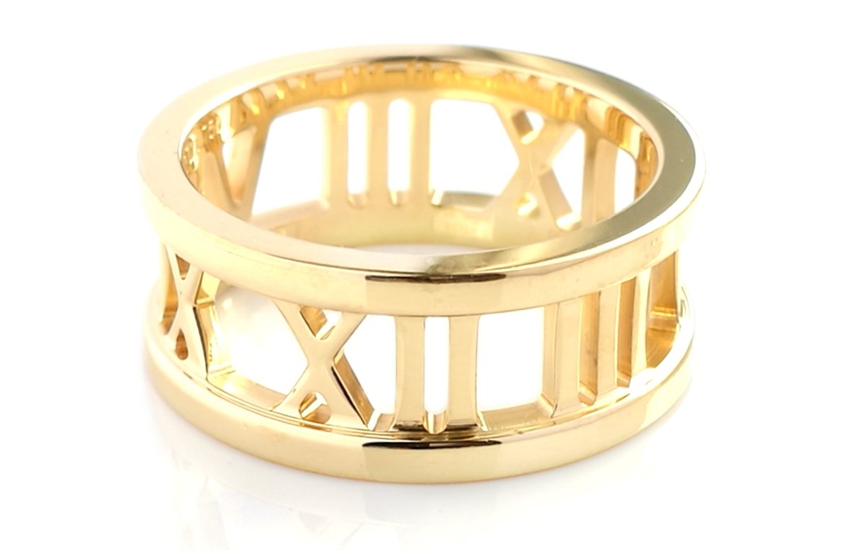 Tiffany Open Atlas Ring in 18k Yellow Gold Premium Quality