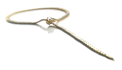 Tiffany & Co. Snake / Serpent Necklace in 18k Yellow Gold, 20 inch - Bloomsbury Manor Ltd