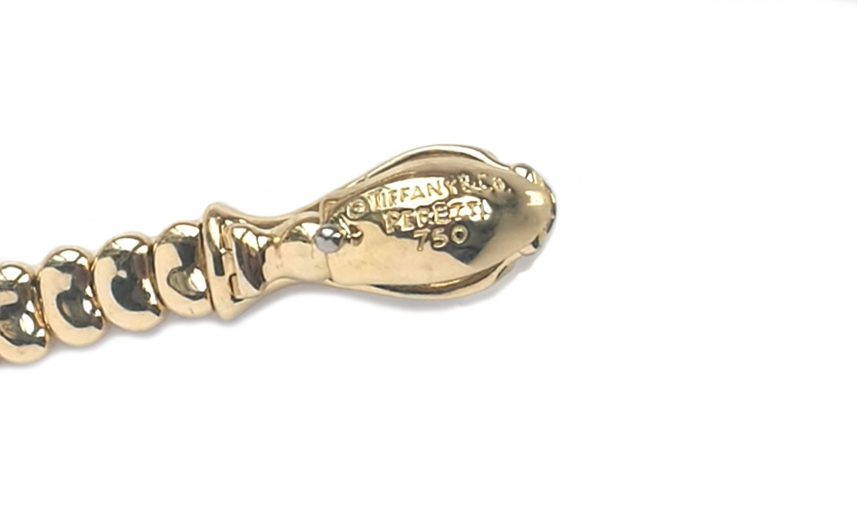 Tiffany & Co. Snake / Serpent Necklace in 18k Yellow Gold, 20 inch - Bloomsbury Manor Ltd