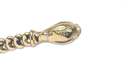 Tiffany & Co. Snake / Serpent Necklace in 18k Yellow Gold, 20 inch - Bloomsbury Manor Ltd