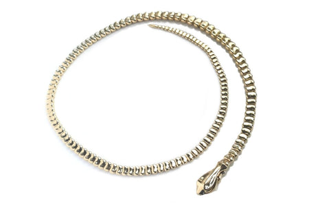 Tiffany & Co. Snake / Serpent Necklace in 18k Yellow Gold, 20 inch - Bloomsbury Manor Ltd