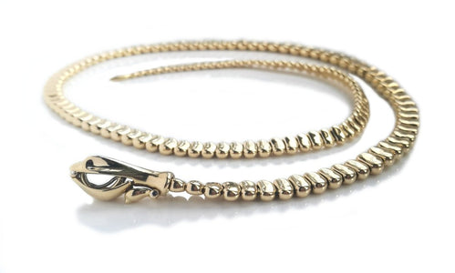 Tiffany & Co. Snake / Serpent Necklace in 18k Yellow Gold, 20 inch - Bloomsbury Manor Ltd