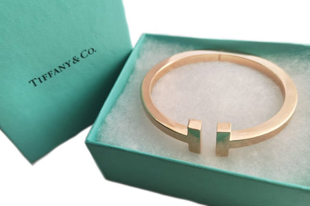 Tiffany & Co. T Square Rose Gold Bracelet, Medium - Bloomsbury Manor Ltd