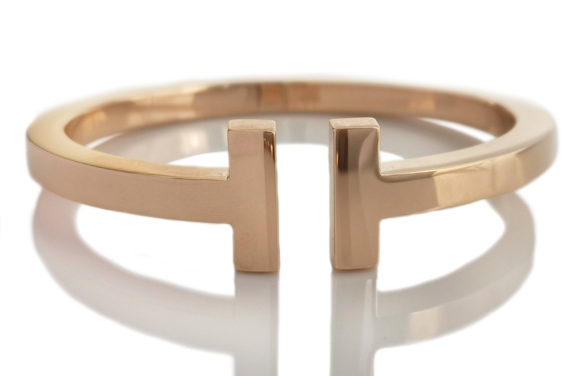 Tiffany & Co. T Square Rose Gold Bracelet, Medium - Bloomsbury Manor Ltd