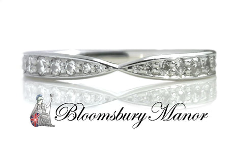 Tiffany Harmony Bead Set .23ct Diamond Ring SZ J RRP £2125 - Bloomsbury Manor Ltd