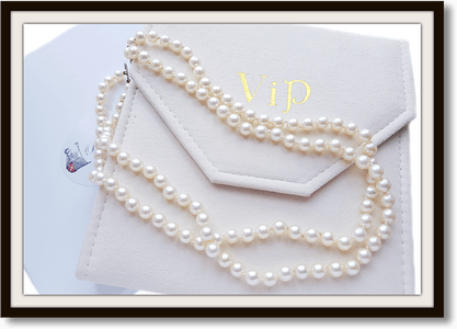 Vintage 1950s 2 Strand Akoya Cultured Pearl Hand Knotted Necklace 9k Gold & Platinum Rose Cut Diamond Clasp - Bloomsbury Manor Ltd