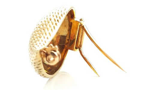 Vintage 1960s Tiffany & Co. 18k Yellow Gold Teardrop Brooch - Bloomsbury Manor Ltd