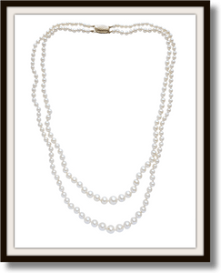 Vintage 1980s Akoya Cultured Pearl Graduated Hand - knotted Necklace 20in - Bloomsbury Manor Ltd