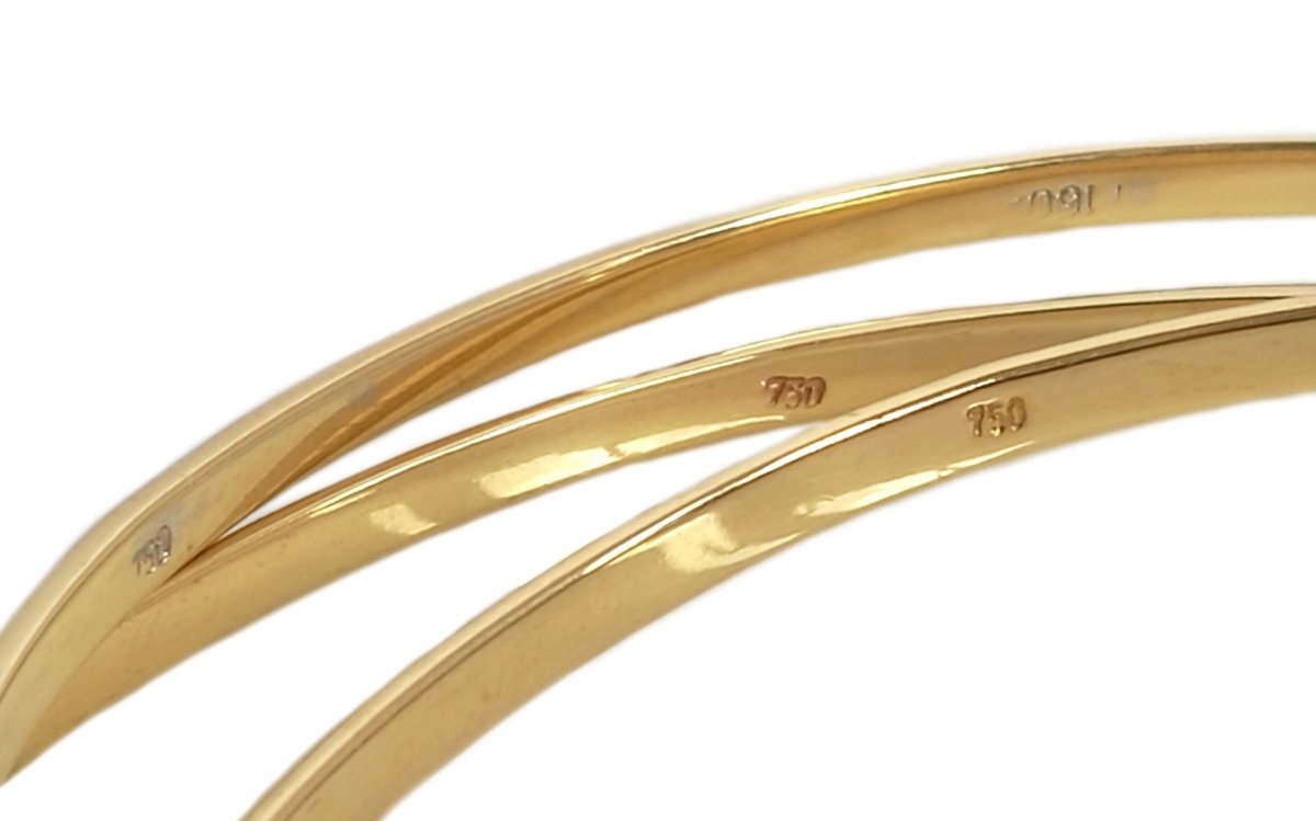 Vintage 1980s Cartier Trinity 18k Yellow Gold Bracelet 24.7grams - Bloomsbury Manor Ltd