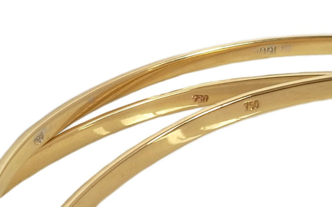 Vintage 1980s Cartier Trinity 18k Yellow Gold Bracelet 24.7grams - Bloomsbury Manor Ltd