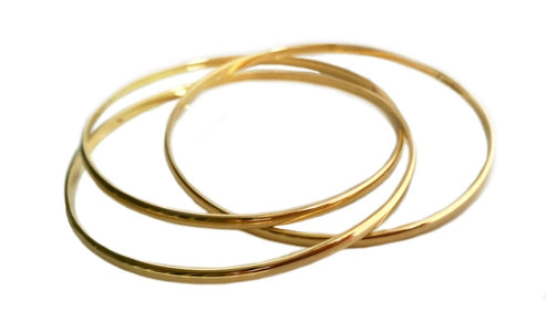 Vintage 1980s Cartier Trinity 18k Yellow Gold Bracelet 24.7grams - Bloomsbury Manor Ltd
