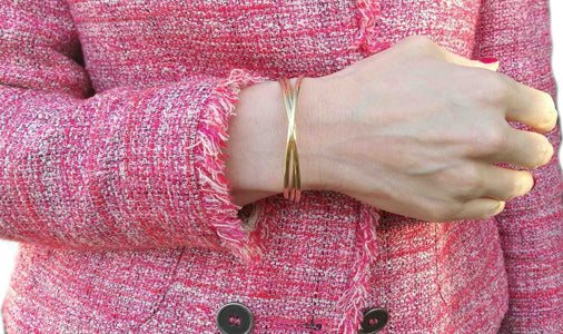 Vintage 1980s Cartier Trinity 18k Yellow Gold Bracelet 24.7grams - Bloomsbury Manor Ltd