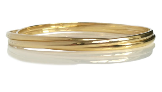 Vintage 1980s Cartier Trinity 18k Yellow Gold Bracelet 24.7grams - Bloomsbury Manor Ltd
