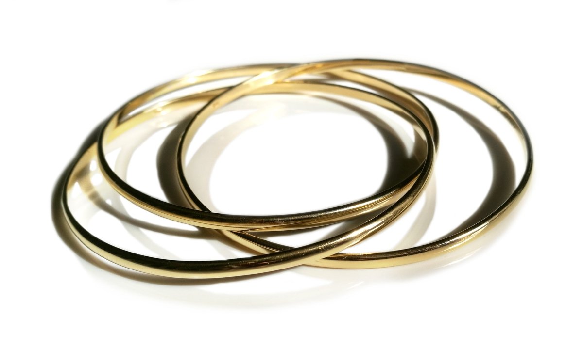 Vintage 1980s Cartier Trinity 18k Yellow Gold Bracelet 24.7grams - Bloomsbury Manor Ltd