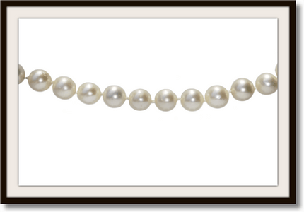 Vintage 7.8mm Cultured Akoya Pearl Hand - knotted Necklace with Pearl Clasp 23" - Bloomsbury Manor Ltd
