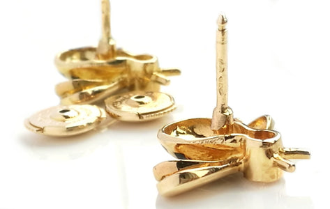 Vintage Cartier Diamond & 18k Gold Bumble Bee Earrings - Bloomsbury Manor Ltd