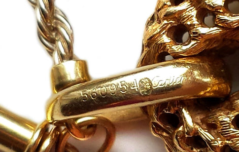 Vintage Cartier Toison D'Or Golden Fleece 18k Yellow Gold Pendant Necklace 18in - Bloomsbury Manor Ltd