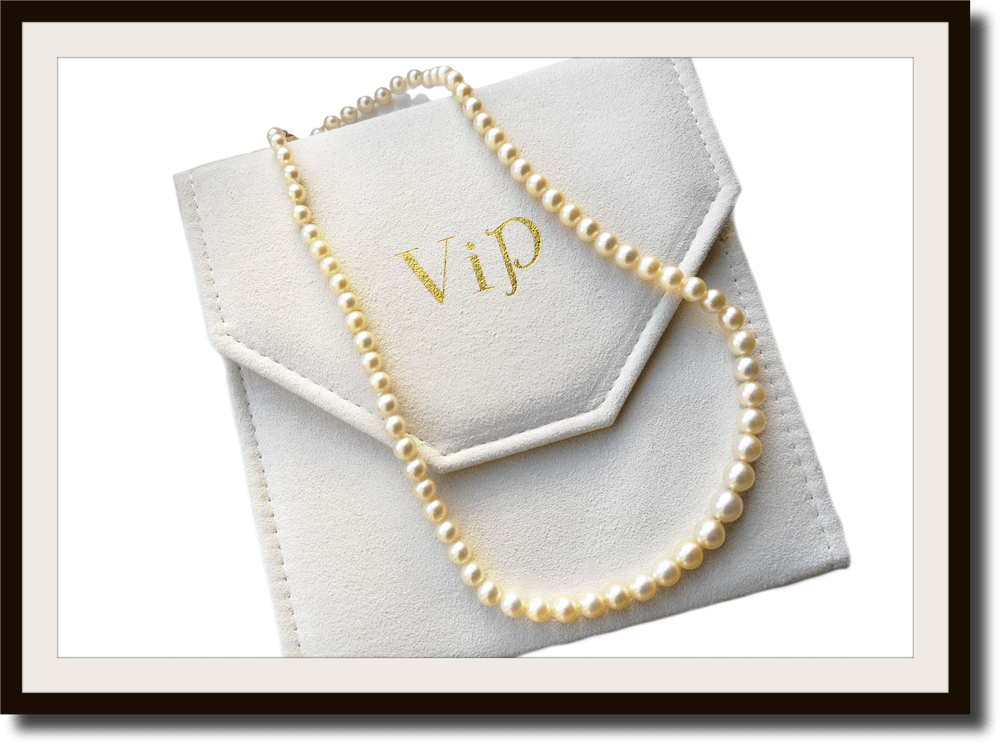 Vintage Graduated Cultured Pearl Necklace 18k Gold Clasp - Bloomsbury Manor Ltd