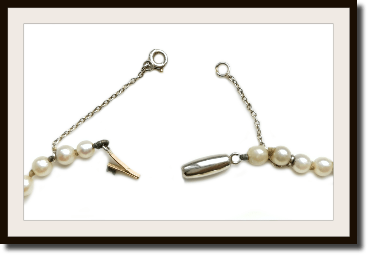 Vintage Hand Knotted Graduated Cultured Pearl Necklace 19in 18k Clasp - Bloomsbury Manor Ltd