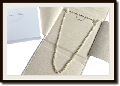 Vintage Hand Knotted Graduated Cultured Pearl Necklace 19in 18k Clasp - Bloomsbury Manor Ltd