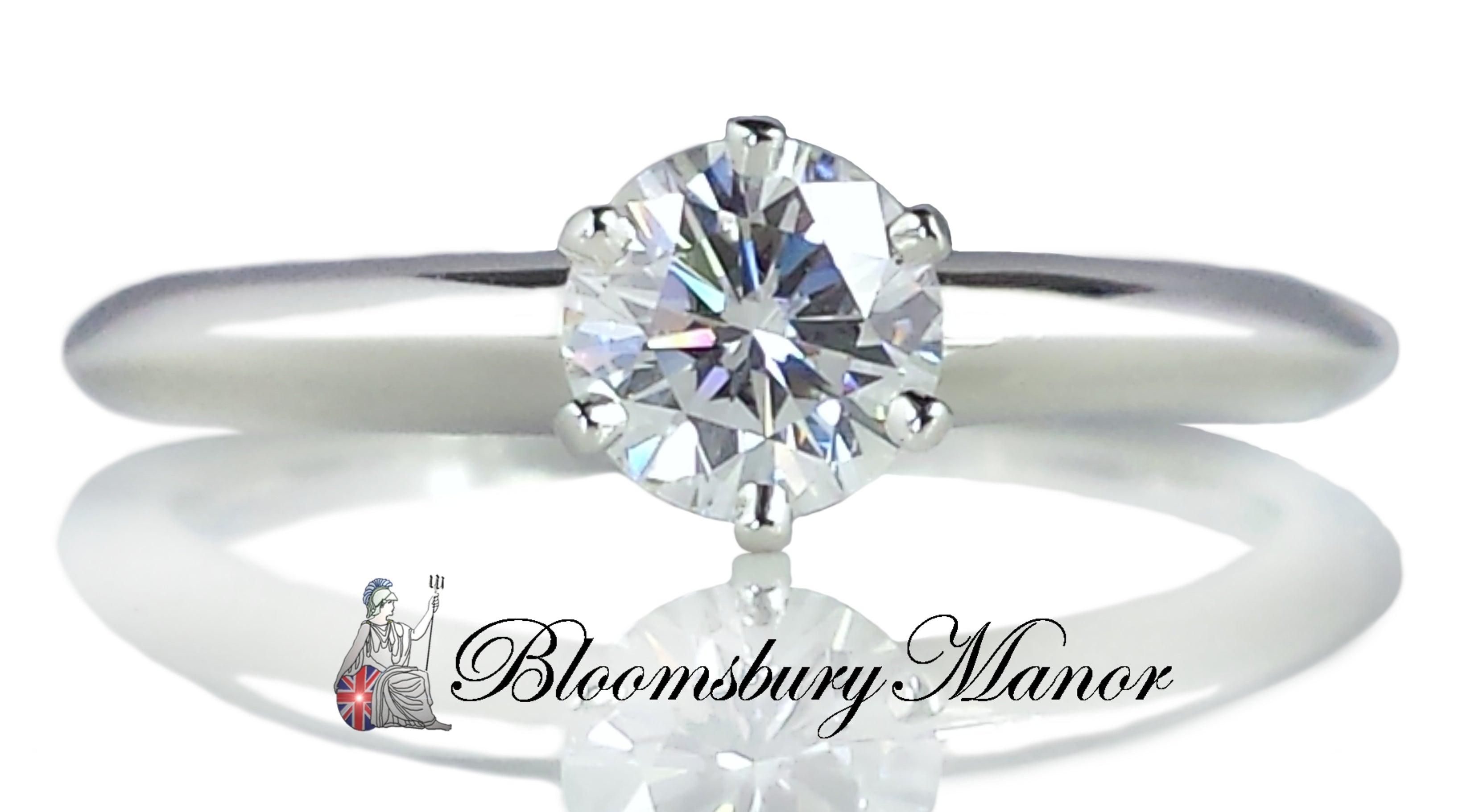 Tiffany & Co. 0.55ct E/VS1 Round Brilliant Diamond Engagement Ring ...