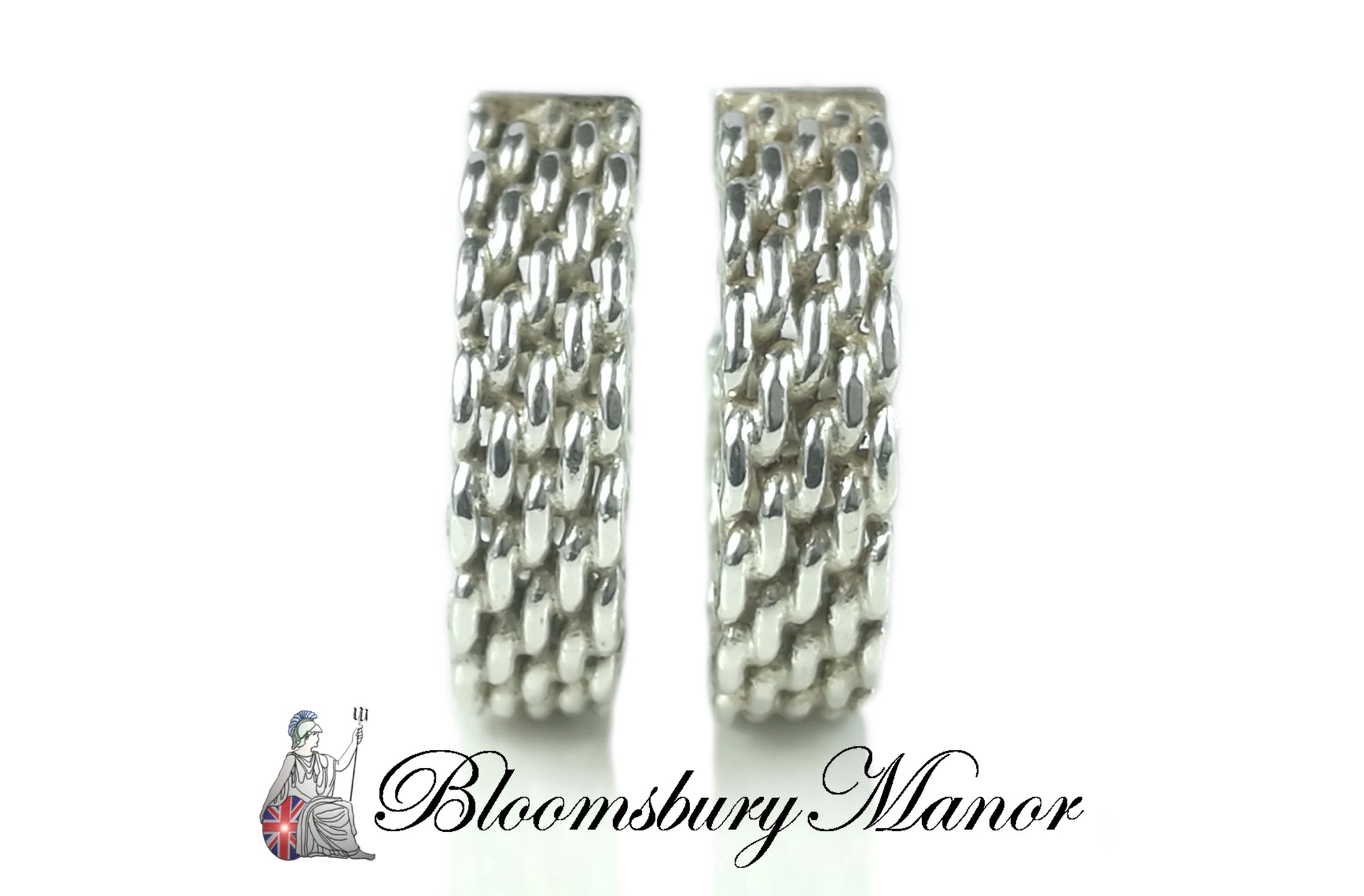 Tiffany & Co. Somerset Sterling Silver Hoop Earrings