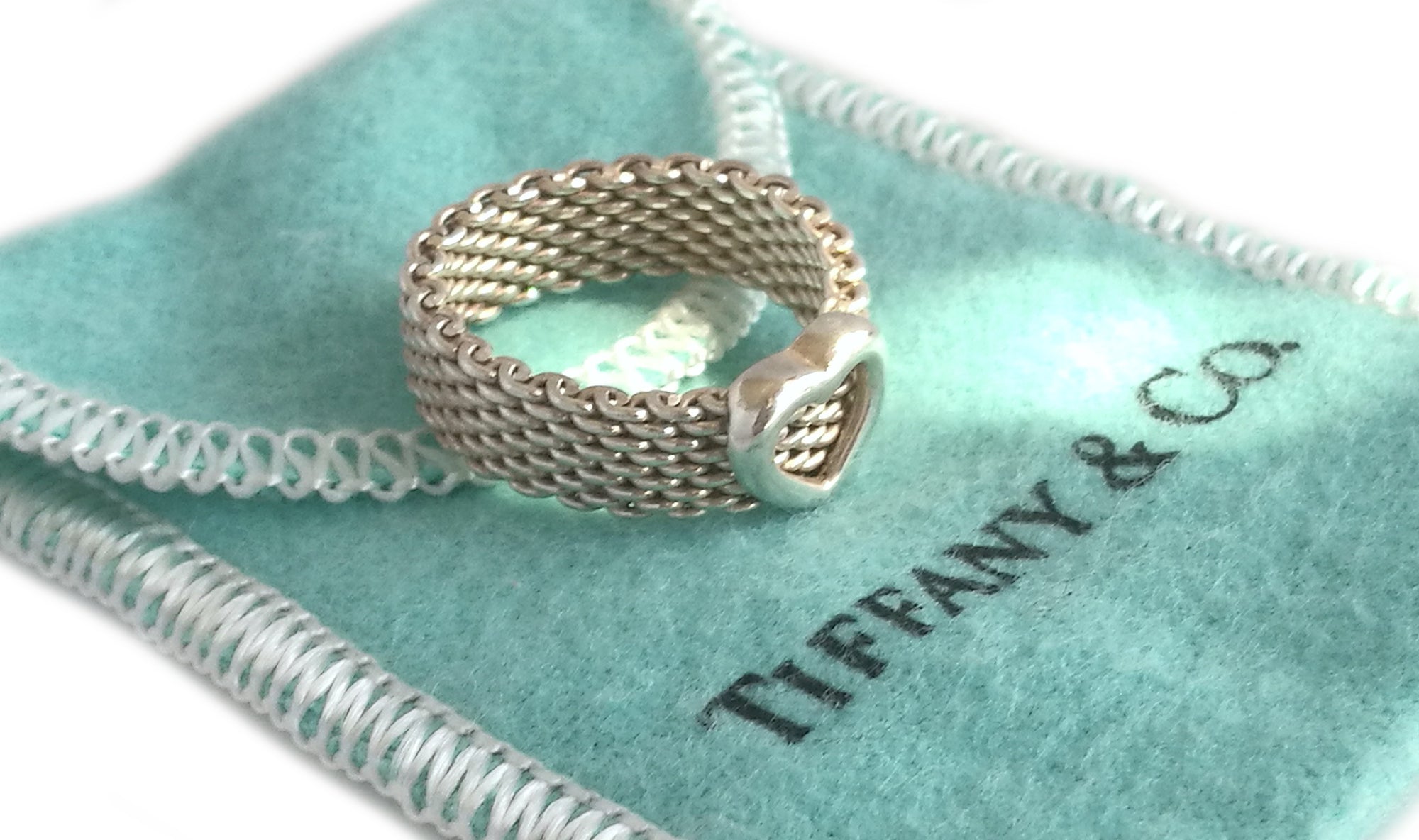 Tiffany & Co. Sterling Silver Somerset Heart Ring